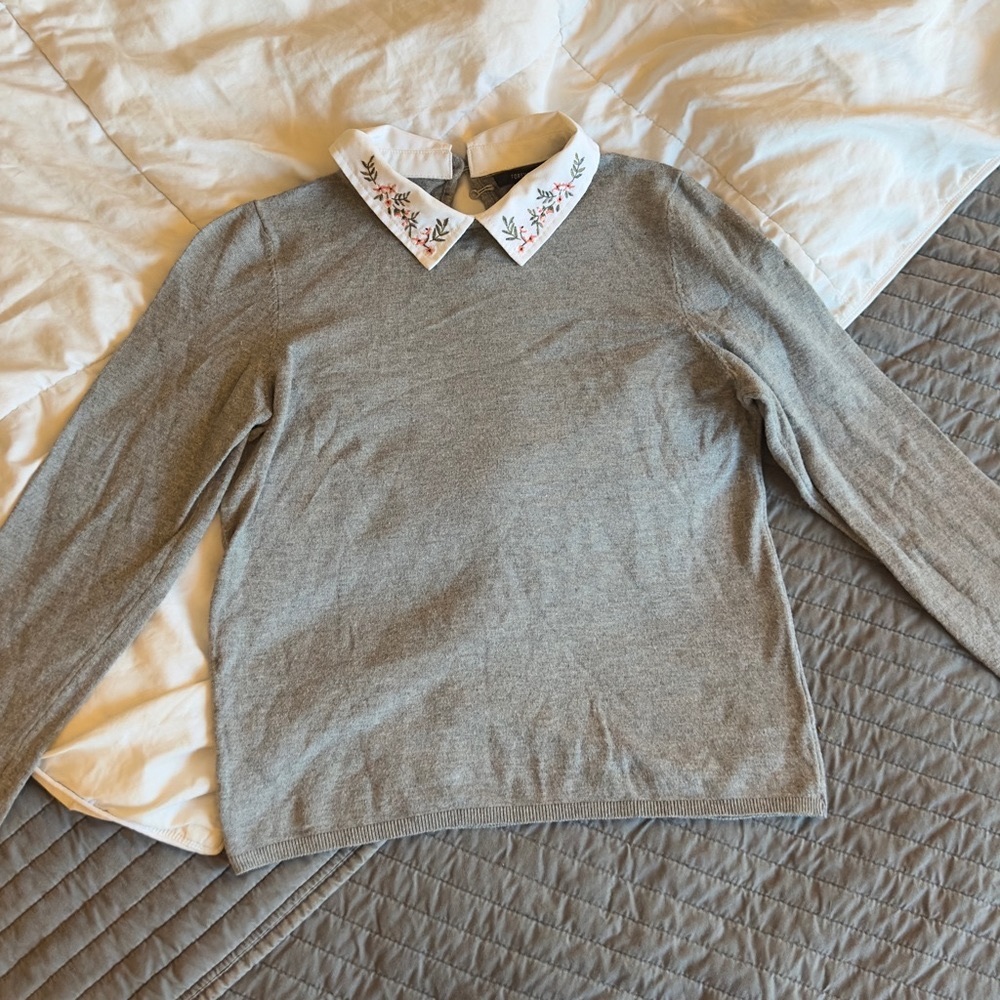 Collared Preppy Sweater top